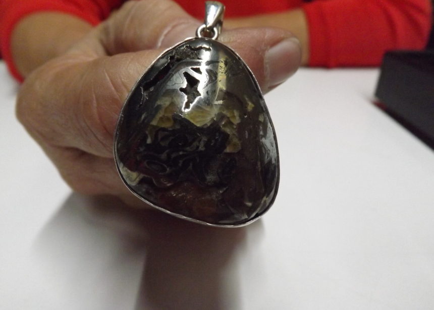 Ciondolo argento 925 ammonite