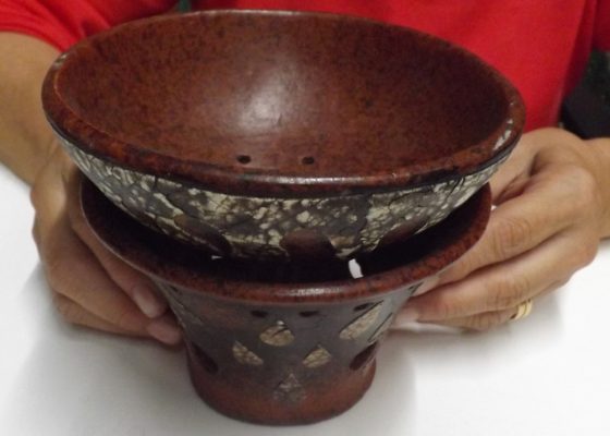 Brucia incensi tazza in cotto