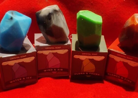 Saponi elementali – con pietre semipreziose per un regalo unico